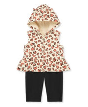 Load image into Gallery viewer, Little Me Leo Hearts 3pc Vest Set