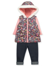 Load image into Gallery viewer, Little Me Garden 3pc Jacket Set
