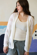 Load image into Gallery viewer, Curvy Cardigan In White
