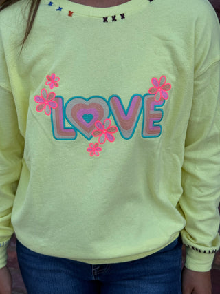 Lemon Love Graphic Sweatshirt – Relaxed Pastel Pullover