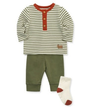 Load image into Gallery viewer, Little Me Striped Jogger Set
