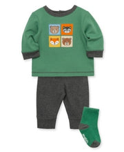 Load image into Gallery viewer, Little Me Woodland Jogger Set
