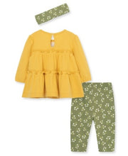 Load image into Gallery viewer, Little Me Daisy Tiered Tunic Set
