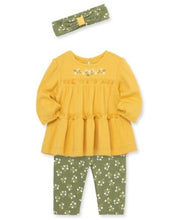 Load image into Gallery viewer, Little Me Daisy Tiered Tunic Set
