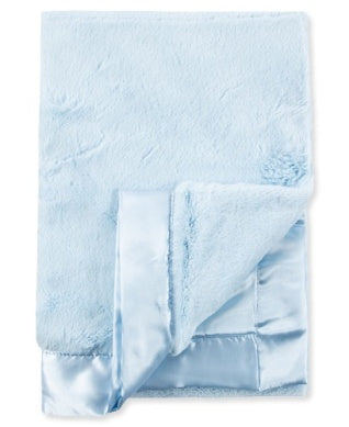 Plush Stroller Blanket in Blue