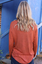 Load image into Gallery viewer, Long Sleeve Top In Brick
