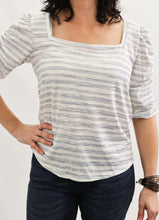 Load image into Gallery viewer, Gray striped shirt
